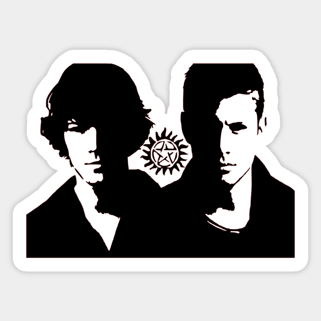 Dean and Sam Supernatural Sticker by OtakuPapercraft